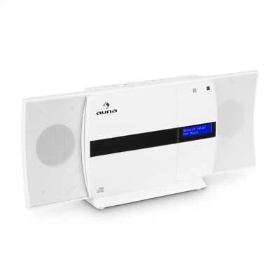 Vertikal Stereoanlage Micro DAB+ Radio digital Bluetooth NFC USB CD Player weiß - Bild 1 von 4