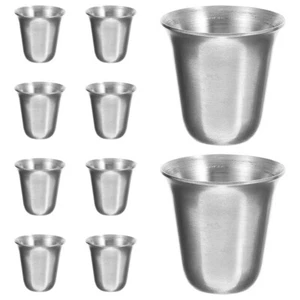 10 Pcs Stainless Steel Communion Cup Drinking Cups Communions for Church - Picture 1 of 12