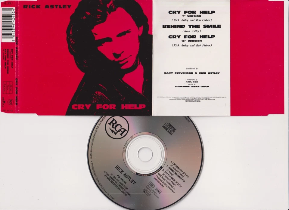 Rick Astley – Cry For Help / Behind The Smile - 3 Track Maxi CD 1991 RCA - Bild 1 von 1