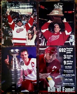 STEVE YZERMAN LOT OF 4/8"X10" GLOSSY/3 STANLEY CUP PHOTOS/1 STAT PHOTO/GEM-MINT - Picture 1 of 5