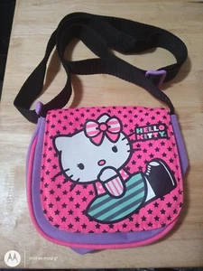 Hello Kitty neon pink & purple girl long strap purse - Picture 1 of 5