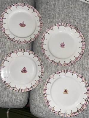 Juego 4 Platos Rosanna 8" Sweet Shop William Sonoma Crabtree £ Postre Evelyn Foto 1 de 4