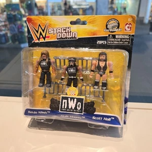 WWE Stack Down NWO Wrestling Set Kevin Nash Hulk Hogan Scott Hall set figure - Foto 1 di 10