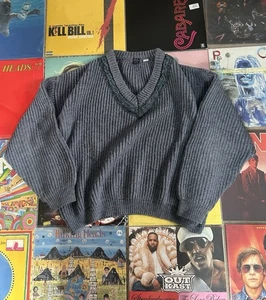 Vintage G.Pisano Wool Blend Knitted Pullover Cardigan V-Neck Cottage EU 52 - Picture 1 of 6