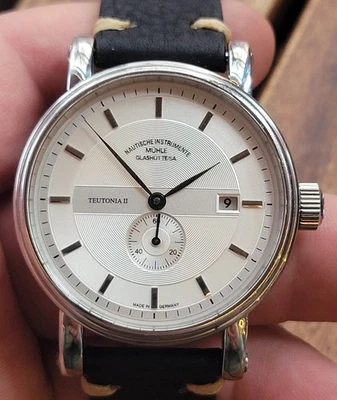 RELOJ AUTOMÁTICO MUHLE GLASHUTTE TEUTONIA II PEQUEÑO SEGUNDO PARA HOMBRE CAL 2895-2 Foto 1 de 4