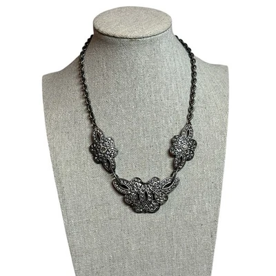 Gargantilla Collar Piedra de Toque Cristal por Swarovski Joyería Boho 8" Gota Art Deco Foto 1 de 4