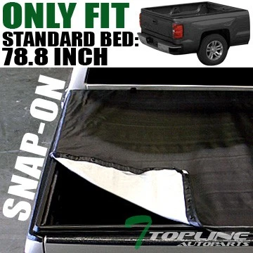 Topline For 2007-2014 Silverado/Sierra 6.5' Bed Hidden Snap Vinyl Tonneau Cover Foto 1 de 4