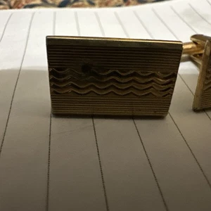 Manschettenknöpfe, goldfarben gebraucht �� - Bild 1 von 6