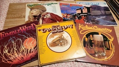 Lot Of 6 Vintage Country Music Compilation Vinyl Records (1974-1982) - Image 1 of 4