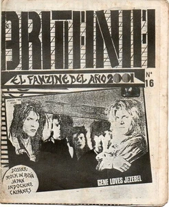 Britania El Fanzine De Año 2001 N16 Junio 1988 Peru Gene Loves Jezebel Indochina - Imagen 1 de 2