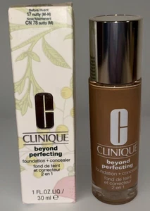 Clinique Beyond Perfecting Foundation + Concealer 17 Nutty M-N 1 Fl oz 30 ml - Picture 1 of 7