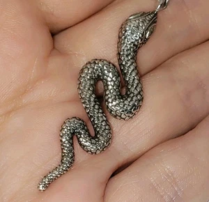 Genuino Thomas Sabo Vintage Rebel at Heart Plata 925 Serpiente Colgante PVP £128 Raro - Imagen 1 de 16