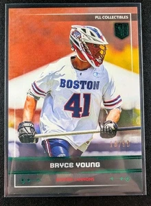 Bryce Young 2025 Premier Lacrosse League Fieldside PLL #35 Green Foil # /99 - Picture 1 of 2
