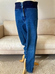 KENZO Tolle Damen JEANS Hose 40 Blau Made In France Stretch-Taille seitl Reißver - Bild 1 von 10