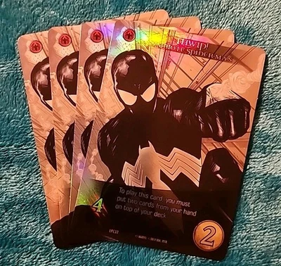 Juego de 4 tarjetas promocionales de lámina THWIP legendarias de Marvel Foto 1 de 3