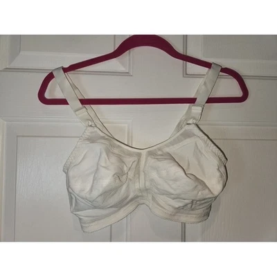 38D White Bra Wireless Wirefree by Just My Size Style 0908 - Image 1 of 4