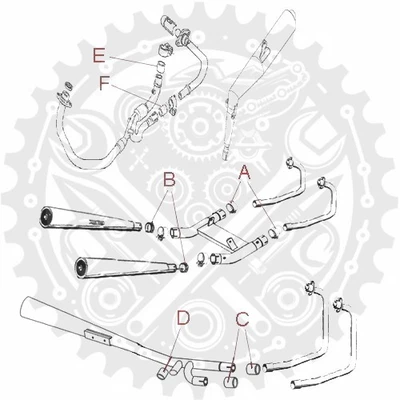 Nueva junta de conexión de escape Athena para Yamaha FZ 750 1FN 1985-1986 Foto 1 de 4