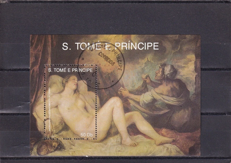 SA03 Sao Tome and Principe 1990 painting minisheet - Image 1 of 1