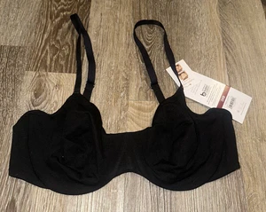 Joyspun leicht gefütterter Baumwollmischung Komfort U-Ausschnitt Bügel BH schwarz Damen 36B - Bild 1 von 7