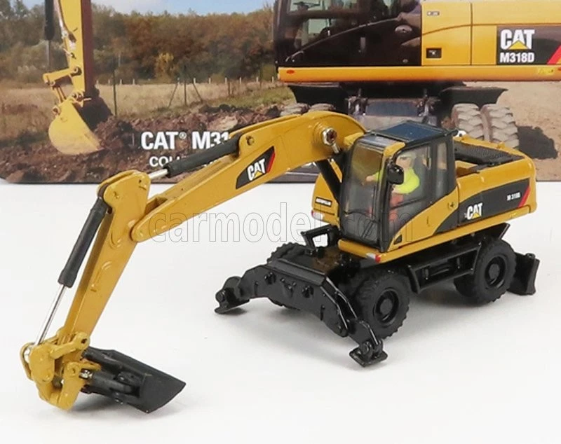 1/87 DM-MODELS - CATERPILLAR - CATM318D ESCAVATORE GOMMATO - TRACTOR 85177 - Immagine 1 di 1