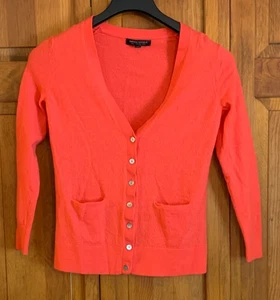 Women's Banana Republic Long Sleeve 100% Merino Wool Orange Sweater Tag Size M - Picture 1 of 3
