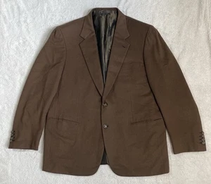 BRIONI Senato Wool Brown Coat Blazer Jacket 46 R Italy - Picture 1 of 12