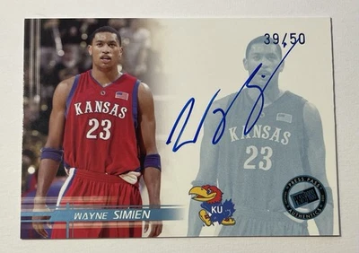 2005-06 Press Pass Blue Signatures Rookie Autograph #WS Wayne Simien Rc Auto /50 - Image 1 of 2
