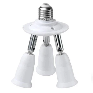 3 in 1 E26 Light Socket Splitter Adapter Converter for Standard LED Bulbs 360... - Picture 1 of 6