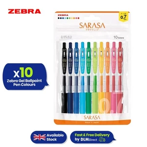 Gel Pen Plastic Medium Fine Point Pen Sarasa Clip for Office School (Pack of 10) - Picture 1 of 8