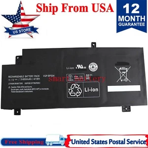 VGP-BPS34 BPL34 Battery for Sony Vaio SVF15A17CLB SVF15AC1QL SVF14A SVF15AA1QM - Picture 1 of 2