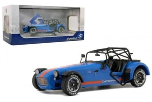 1:18 2014 Caterham 275R Academy -- Metallic Blue w/Orange Stripes -- Solido - Picture 1 of 9