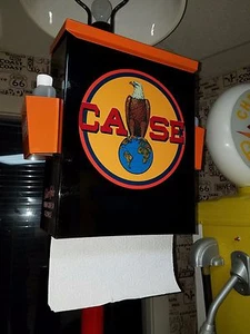 CASE TRACTOR FARM MACHINERY NOSTALGIC 50S ERA TOWEL BOX DISPENSER  - Picture 1 of 8