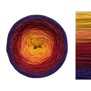 Sunset - Cotton/Acrylic - Gradient Cake Yarn, Ombre Yarn, Colour Change - Picture 1 of 1