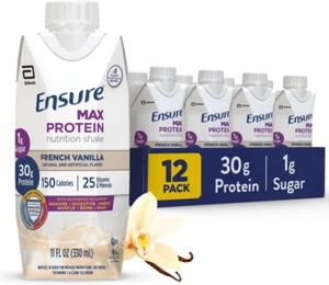 Ensure Max Protein Shake | French Vanilla | Meal Supplement Shake | Ready to Dri - Picture 1 of 12