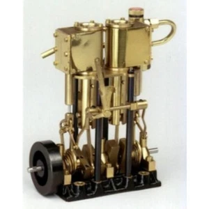 Motor de vapor SAITO T2DR-L para modelo de barco de dos cilindros, carrera larga nuevo de Japón - Imagen 1 de 1