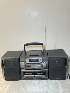 AIWA CA-DW420 CD/Cassette Player Boombox Radio Tested Works Great - Picture 1 of 12