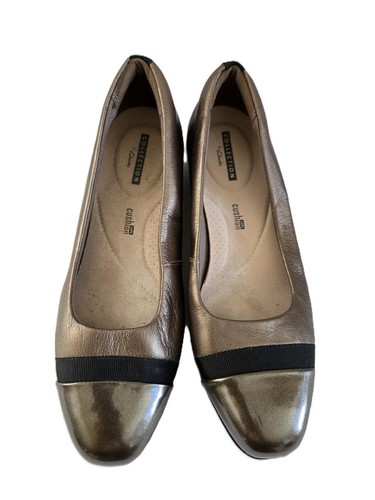 Scarpe basse donna Collection by Clarks bronzo metallizzato taglia 7 5 M