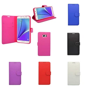 For Samsung Galaxy Note 5 Case Wallet Flip PU Leather Stand Card Slot PouchCover - Picture 1 of 20