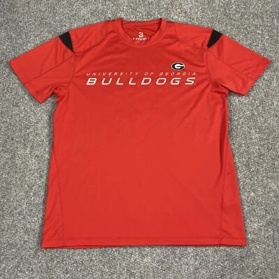 G III Sports Mens Georgia Bulldogs Shirt Short Sleeve Red/Black Size XL - Image 1 of 4