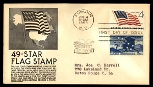 Mayfairstamps US FDC 1959 Flag Alaska 49 Star First Day Cover aas_13871 - Picture 1 of 2