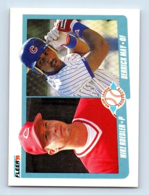 1990 Fleer Canadian Mike Roesler/Derrick May Rookie Cincinnati Reds/Chicago Cubs - Image 1 of 2