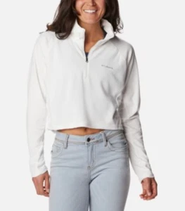 Columbia Mujeres Glacial Recortado II Ropa Deportiva Polar Top Blanco Talla XL - Imagen 1 de 2