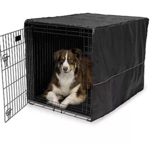 Mid West Quiet Time Polyester Crate Cover 22 Inch Black - Picture 1 of 2