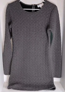 Shilla Women's Sweater Long Sleeves Gray Lined Size S - Picture 1 of 8
