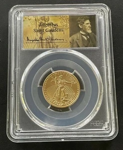 2018 $10 American Gold Eagle 1/4 ozt PCGS MS70 St. Gaudens Label, Low Population - Picture 1 of 4