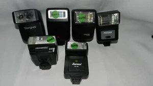 PHOTO FLASH  CANON,CONTAX,TARGUS,OLYMPUS , SANVA-  ALL WORK -   for sale - Photo 1 sur 7