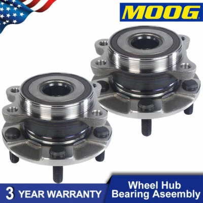 Juego de 2 cojinetes de rueda delantera y conjunto de buje Moog para 06-17 Toyota RAV4 Scion TC Foto 1 de 4