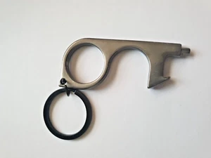 Einzigartiger geometrischer Metall-Schlüsselanhänger robuster Schlüsselring vielseitiger Schlüsselanhänger SCHWARZ BRANDNEU - Bild 1 von 17