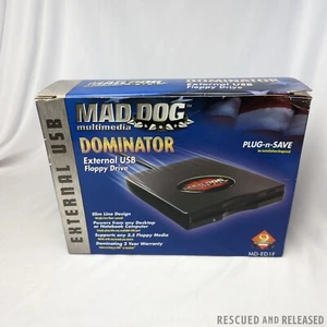 Mad Dog Multimedia MD-ED1F Dominator External 1.44MB Floppy Disk Drive PC or Mac - Picture 1 of 7