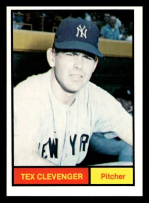 1982 Galasso 1961 World Champions New York Yankees #20 Tex Clevenger - Image 1 of 2